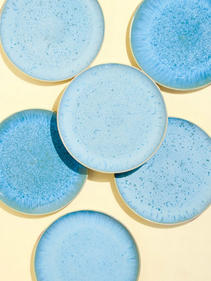 Grande assiette | Bleu água