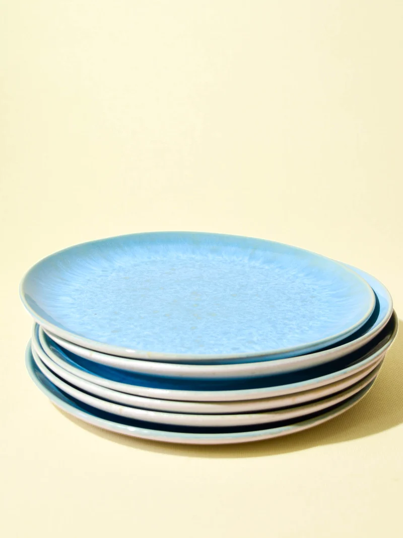 Grande assiette | Bleu água