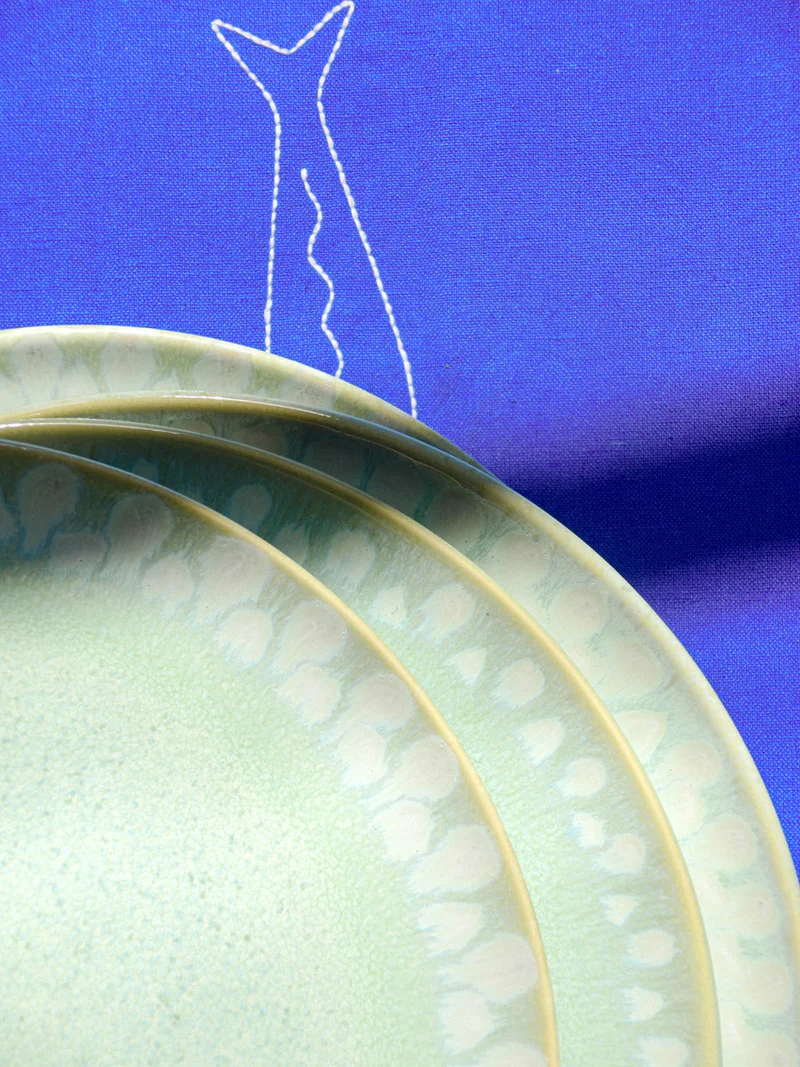 Grande assiette | Vert audacieux