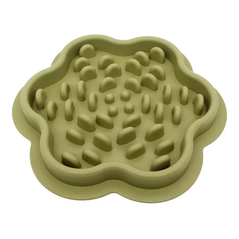 Gamelle en silicone anti-goinfre pour chien