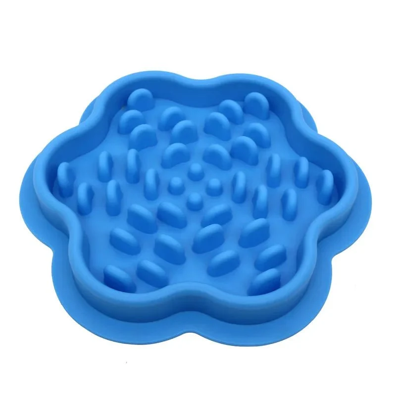 Gamelle en silicone anti-goinfre pour chien