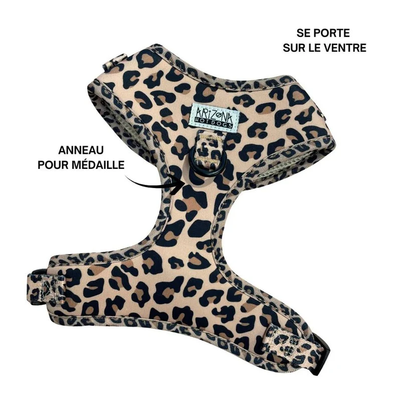 Harnais en H Léopard – léger, ajustable & chic