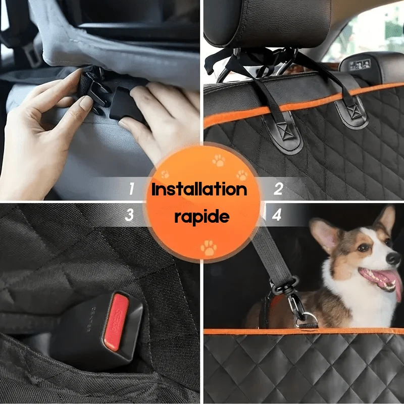 Protection de siège pour chien résistante et waterproof