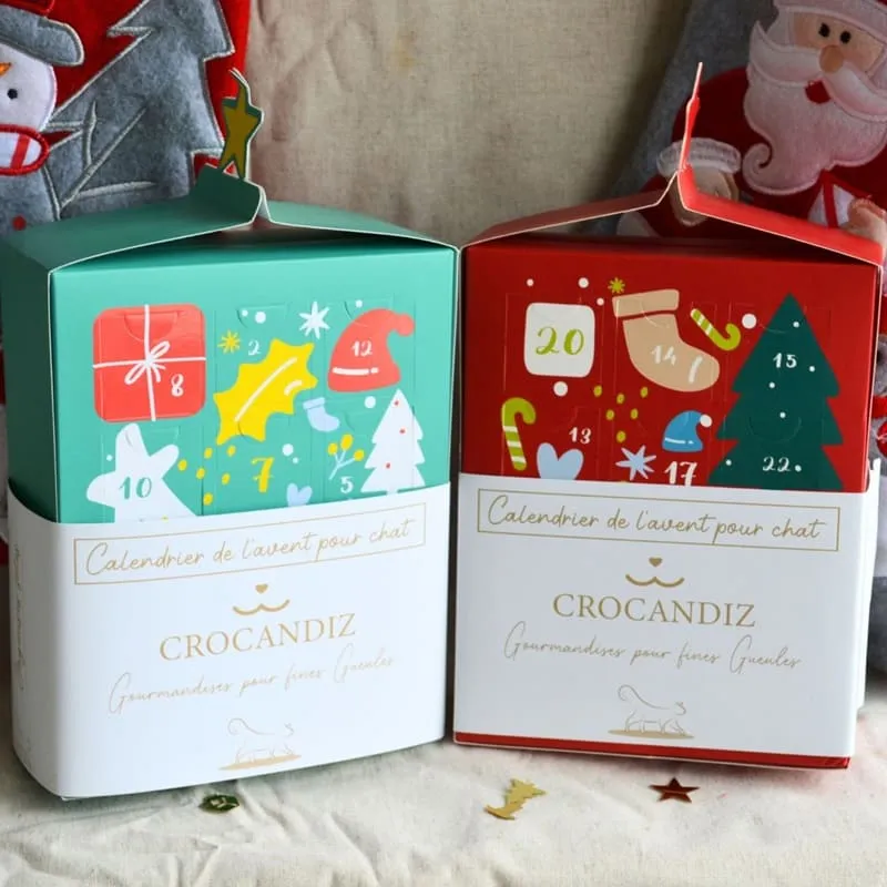 Calendrier de l’Avent chat 2025 – friandises Crocandiz