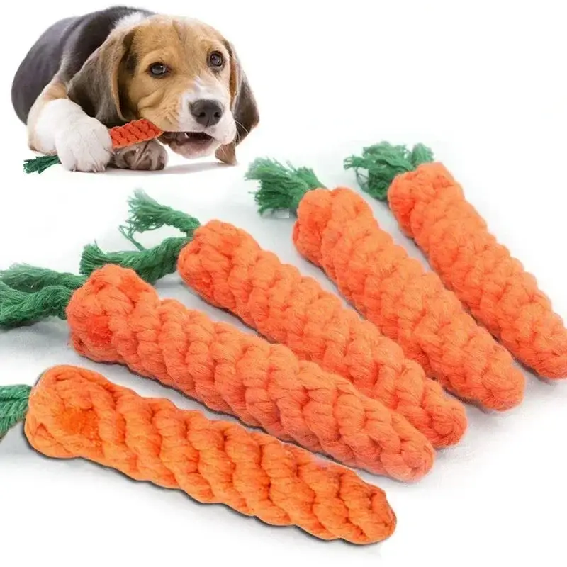 Carotte en corde pour chien