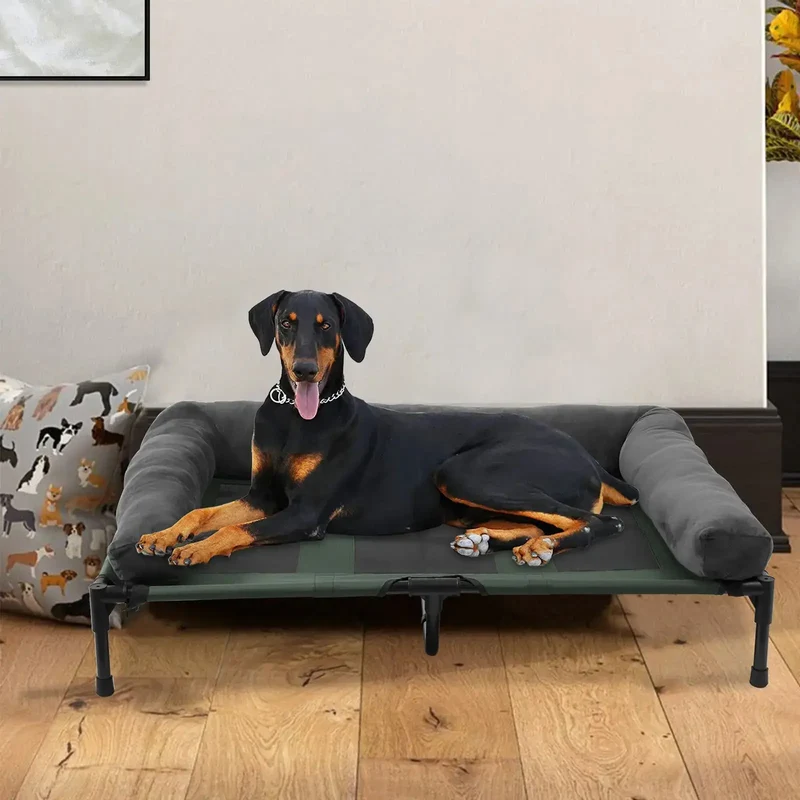 Canapé surélevé résistant et imperméable pour chien