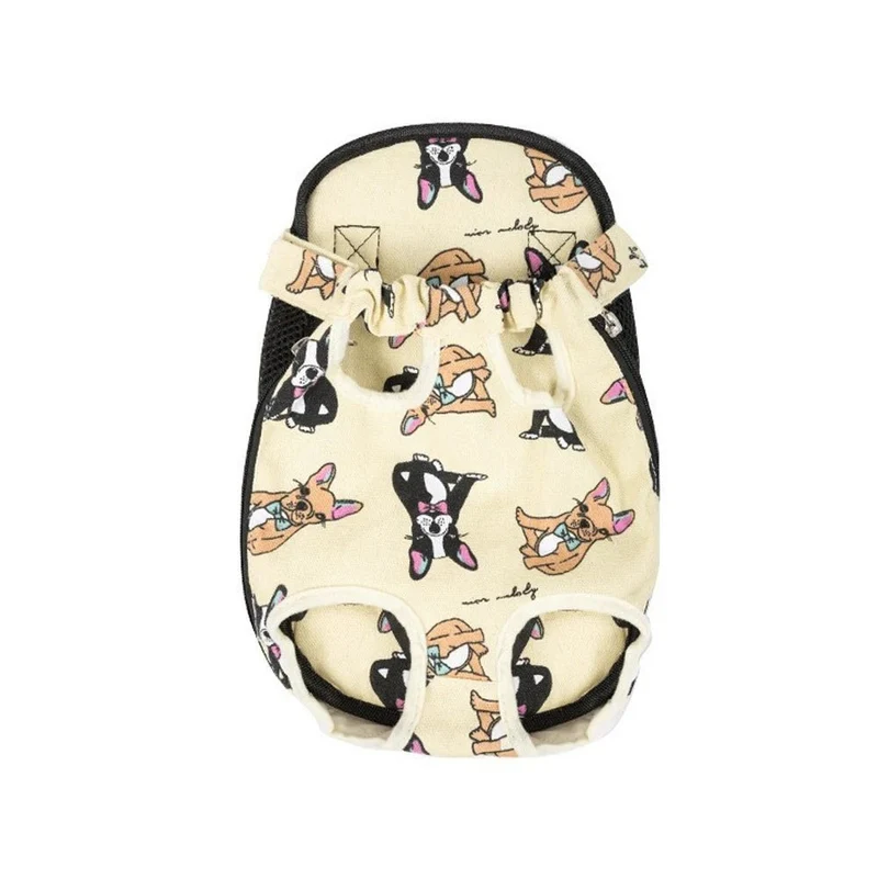 Sac ventral pour chien à motif