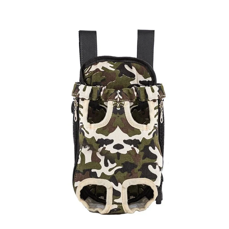 Sac ventral pour chien à motif