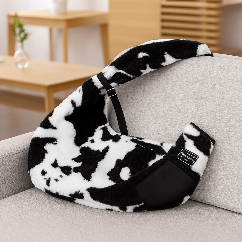 Sac en bandoulière motif vache