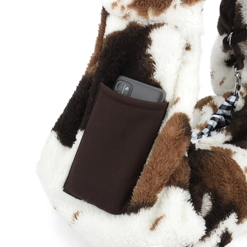 Sac en bandoulière motif vache