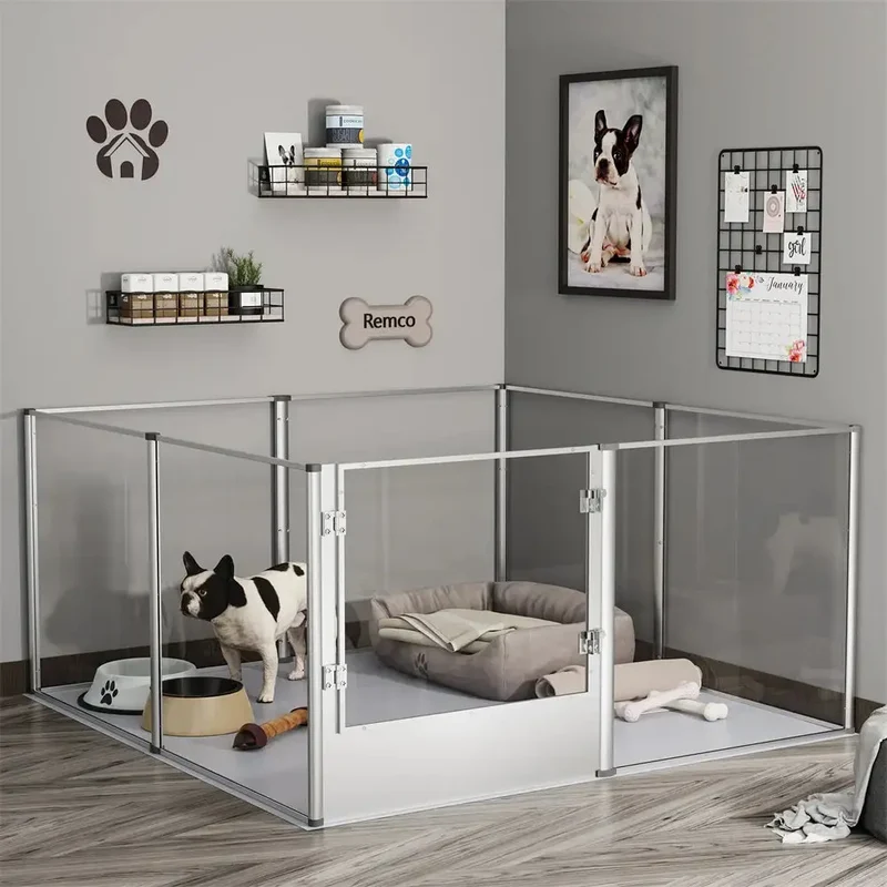 Cage transparente pour chien