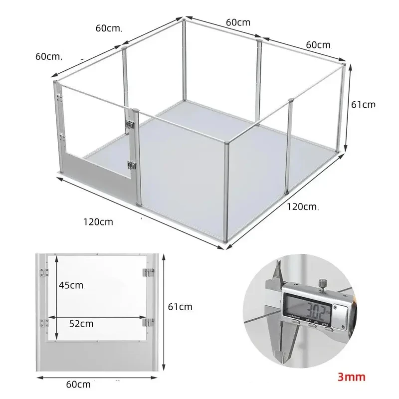 Cage transparente pour chien