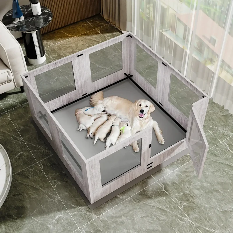 Cage maternel d'intérieur pour chien