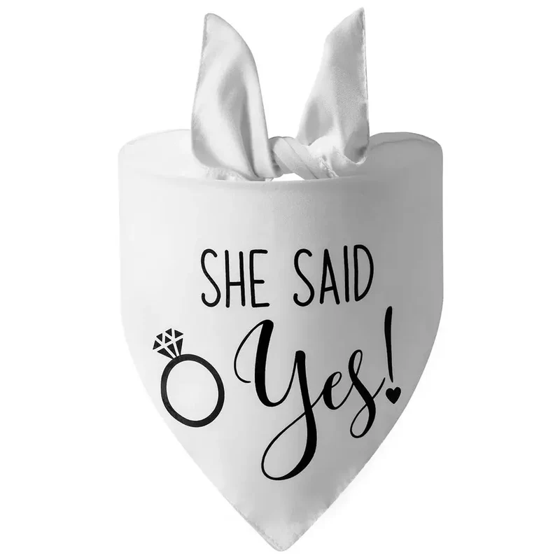 Bandana de mariage pour chien