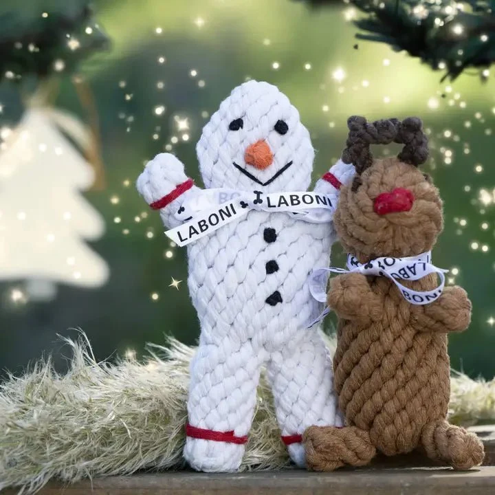 Jouet en corde pour chien de Noël - Rudi le Renne