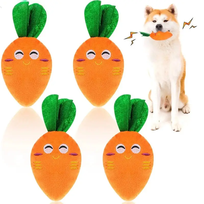 Peluche carotte pour petit chien