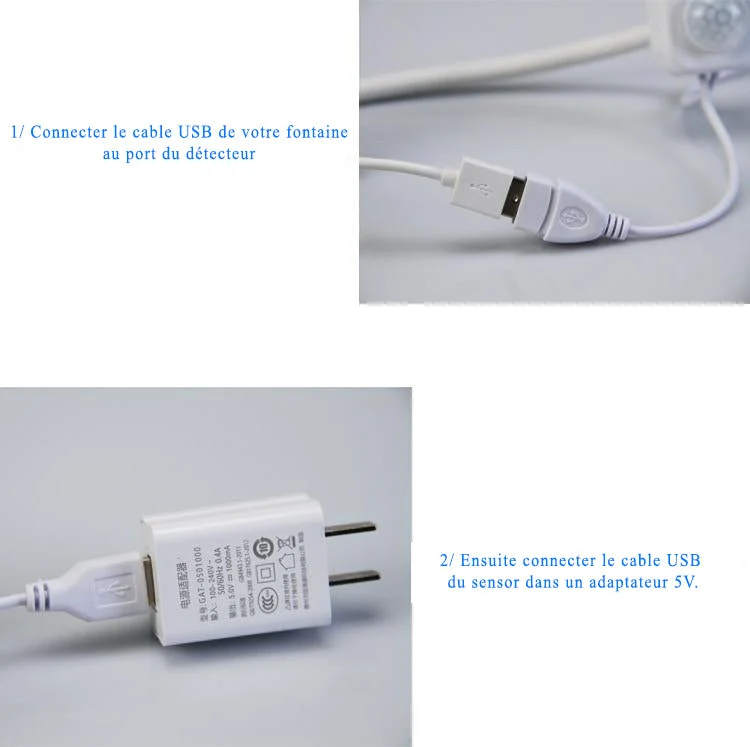 Detecteur de mouvement pour la Fontaine USB