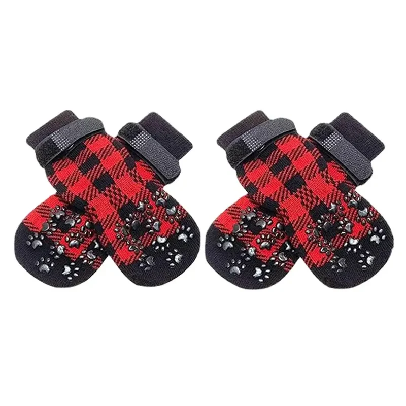 Chaussette ajustable anti-dérapante pour chien