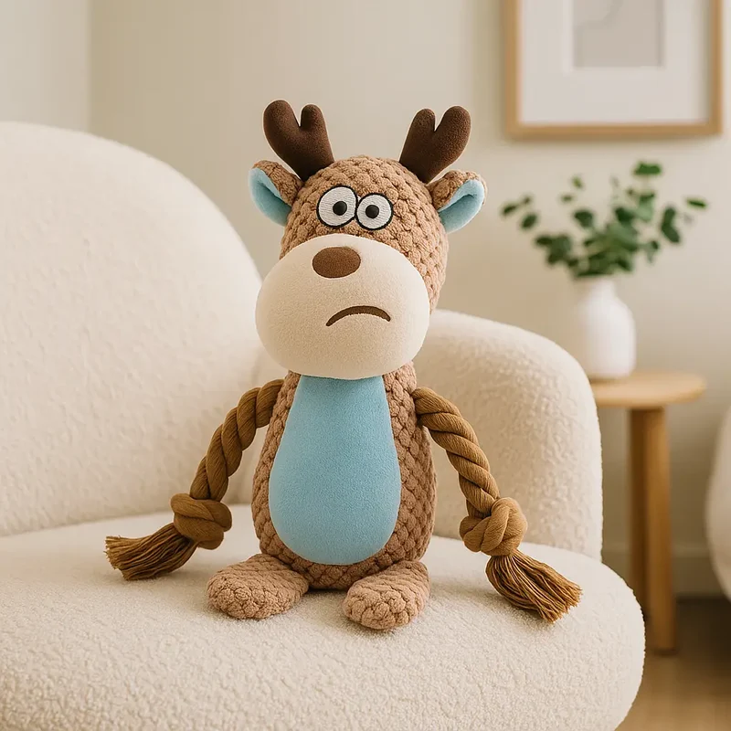 Peluche cerf pour chien