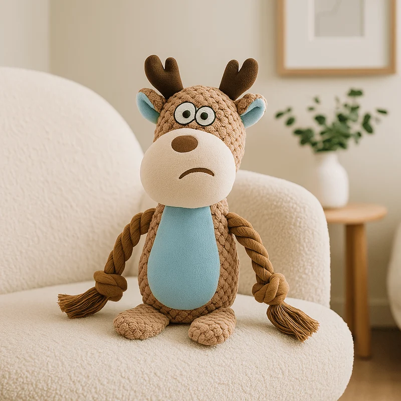 Peluche cerf pour chien