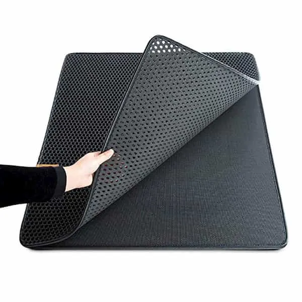 Tapis de litière alvéolé pour chat