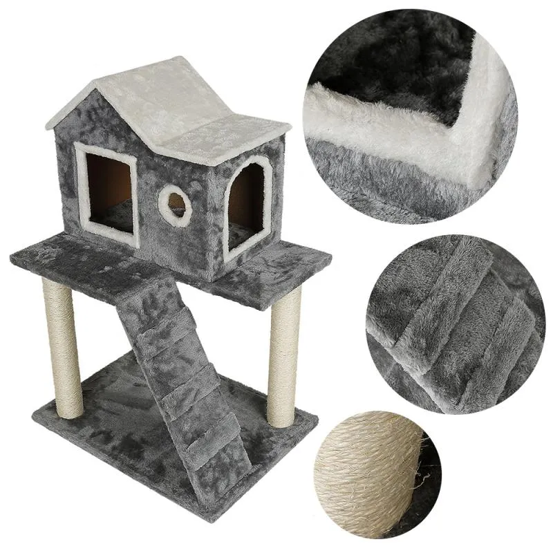 Arbre à chat maison 88 cm - Modèle : Casa