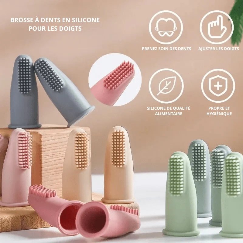 Brosse à dent doigt en silicone