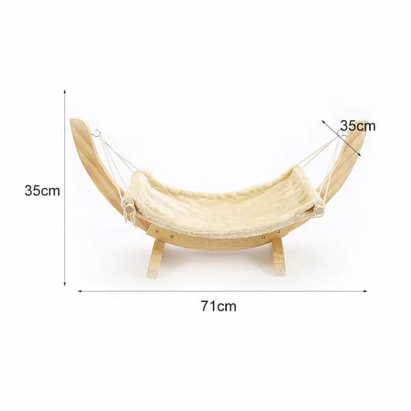 Hamac en bois pour chat