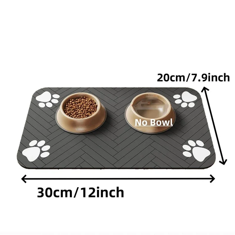Grand tapis gamelle chien