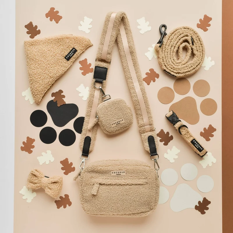 Sac de promenade chien Teddy Rupert – doux & organisé
