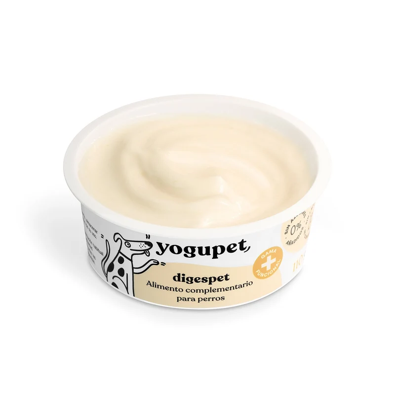 Yaourt sans lactose pour chat DigestPet - Huile d'olive, inuline et lin - 110g