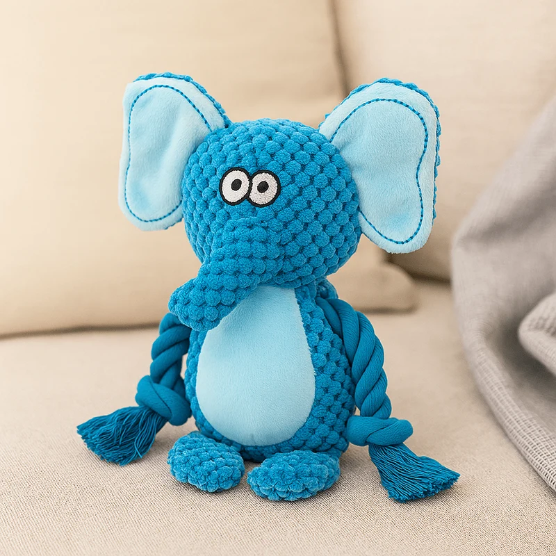 Peluche éléphant pour chien