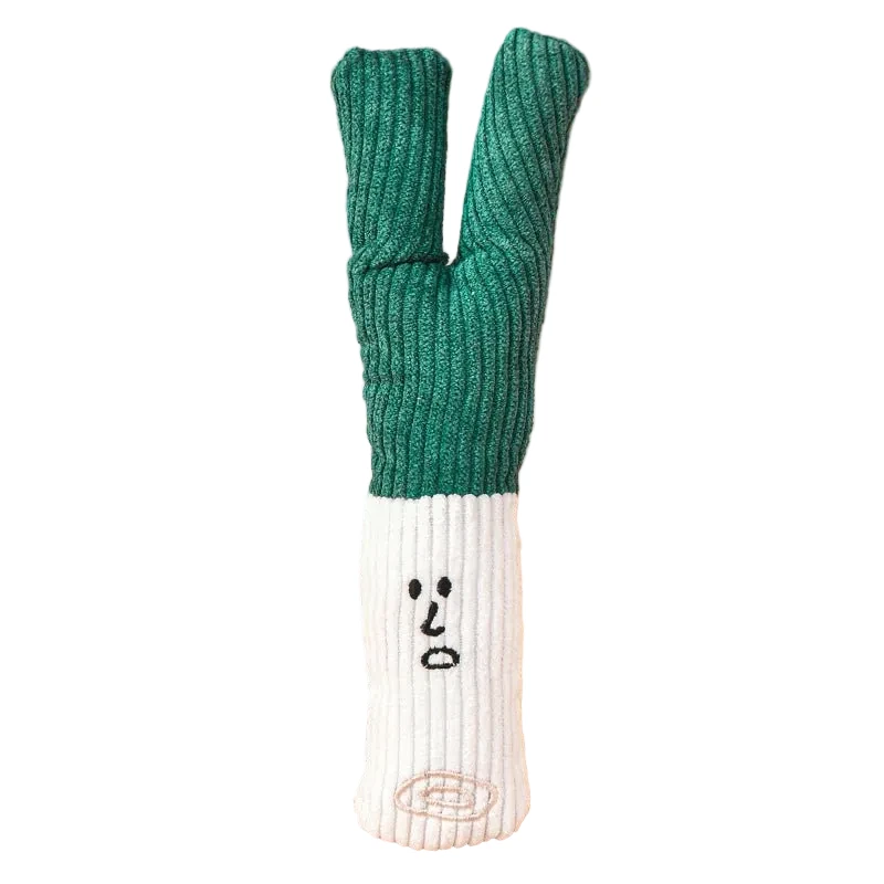 Peluche poireau pour chien