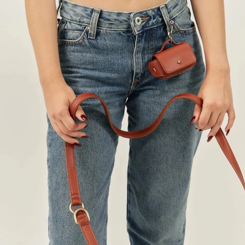 Distributeur de Sacs en Cuir Vegan Marron Camel – Jala