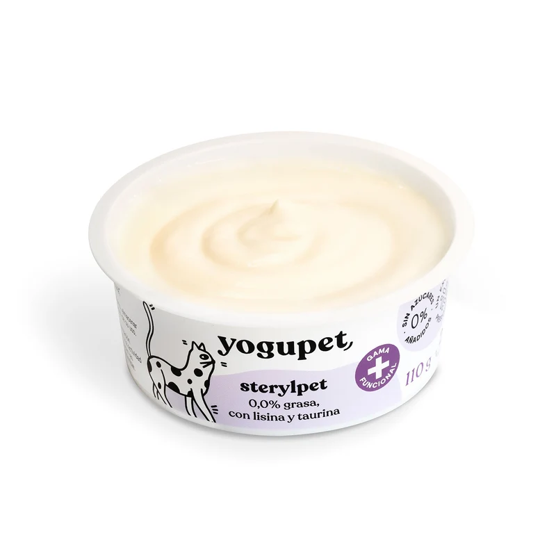 Yogupet - Yaourt sans lactose pour chat Sterylpet stérilisés - 110g