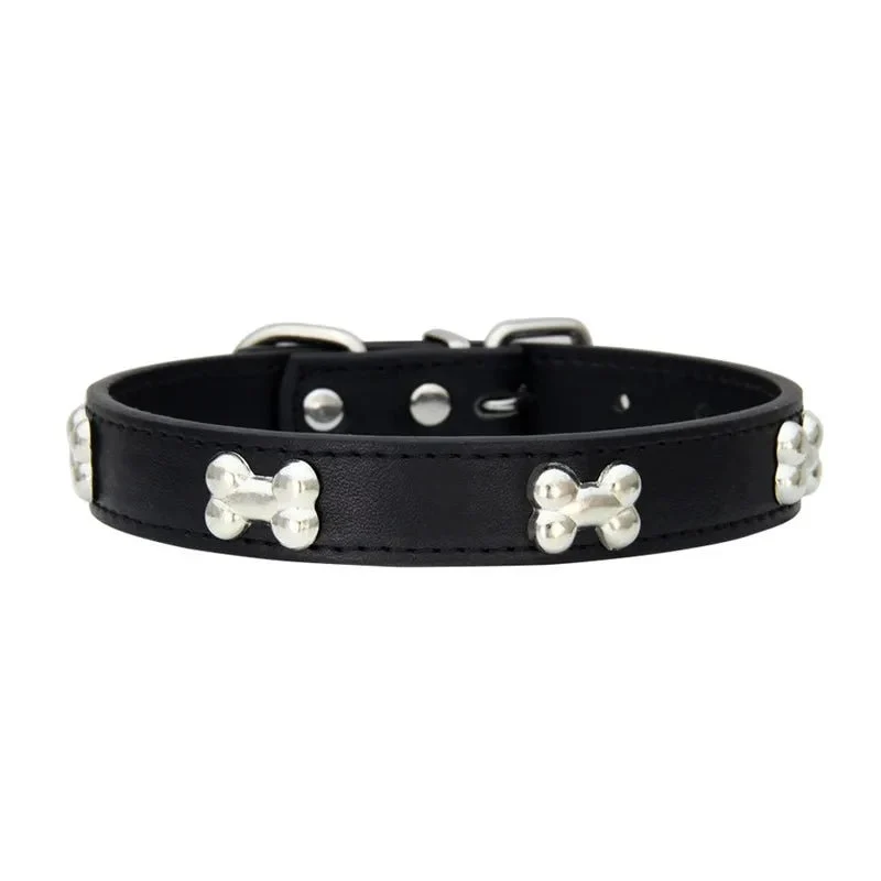 Collier pour petit chien en cuir