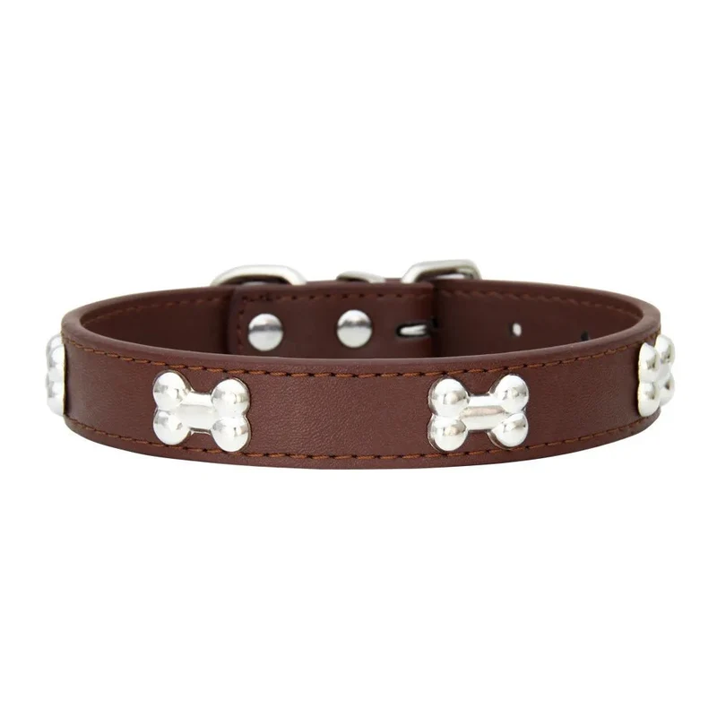Collier pour petit chien en cuir