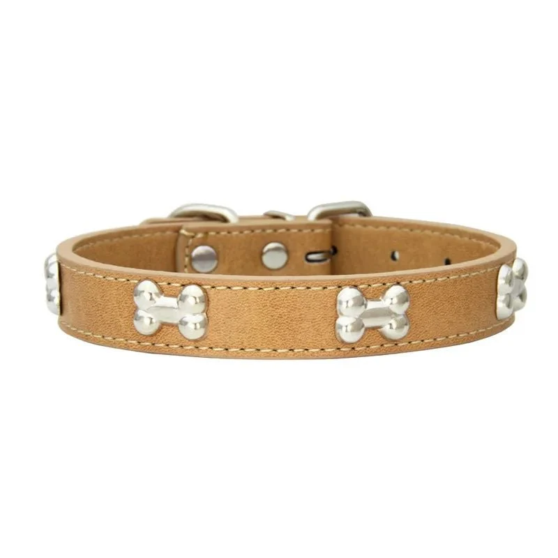 Collier pour petit chien en cuir