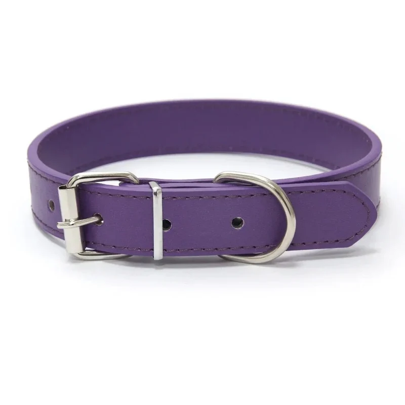 Collier style cuir ajustable pour chien