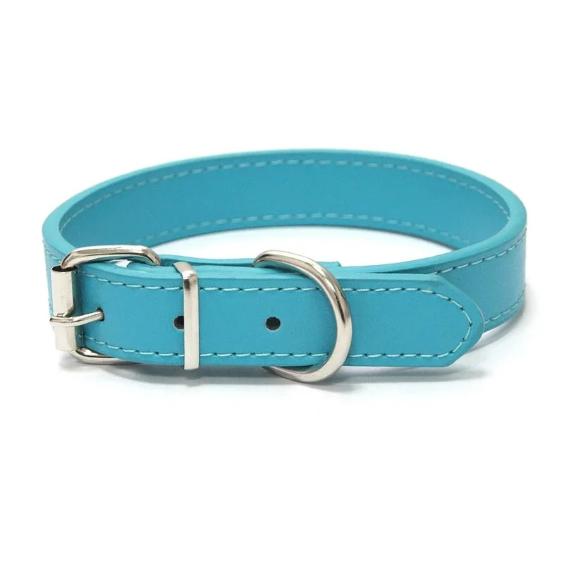 Collier style cuir ajustable pour chien