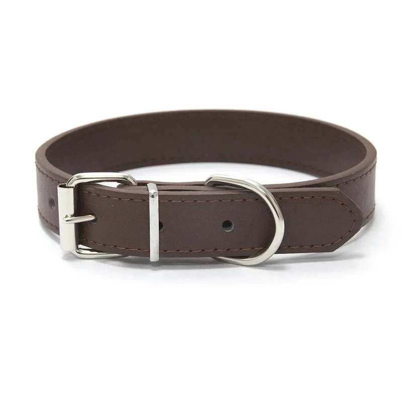Collier style cuir ajustable pour chien