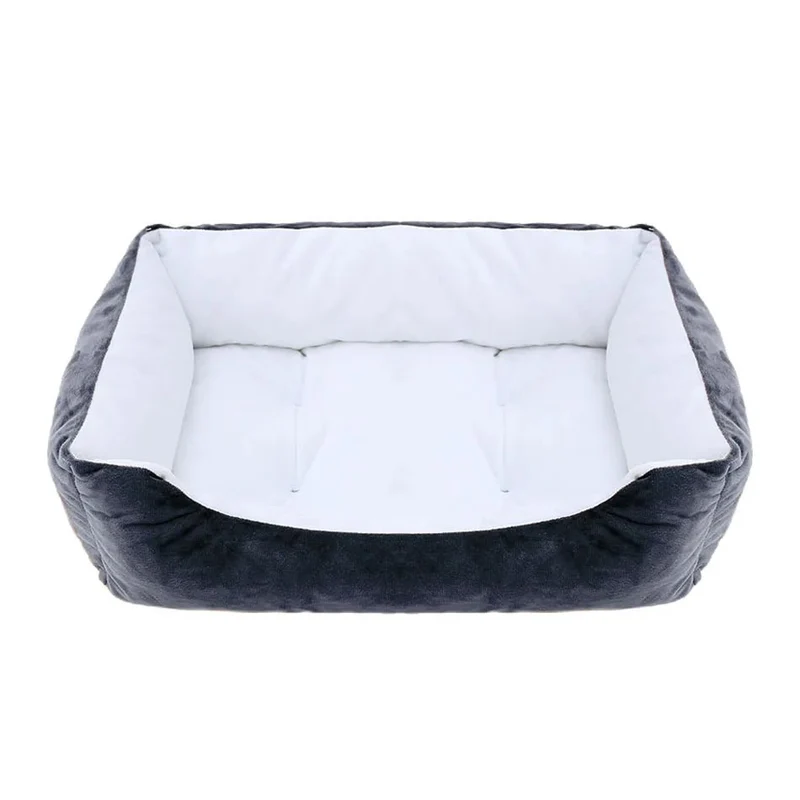 Grand panier pour chien XXL noir et bleu clair