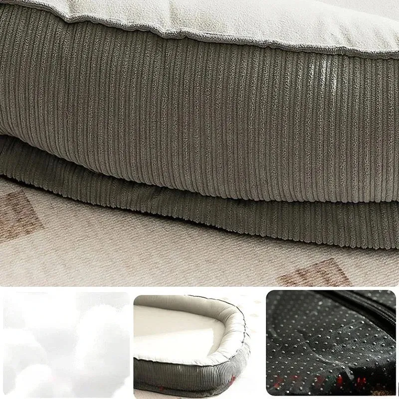 Panier xxl moelleux pour chien blanc