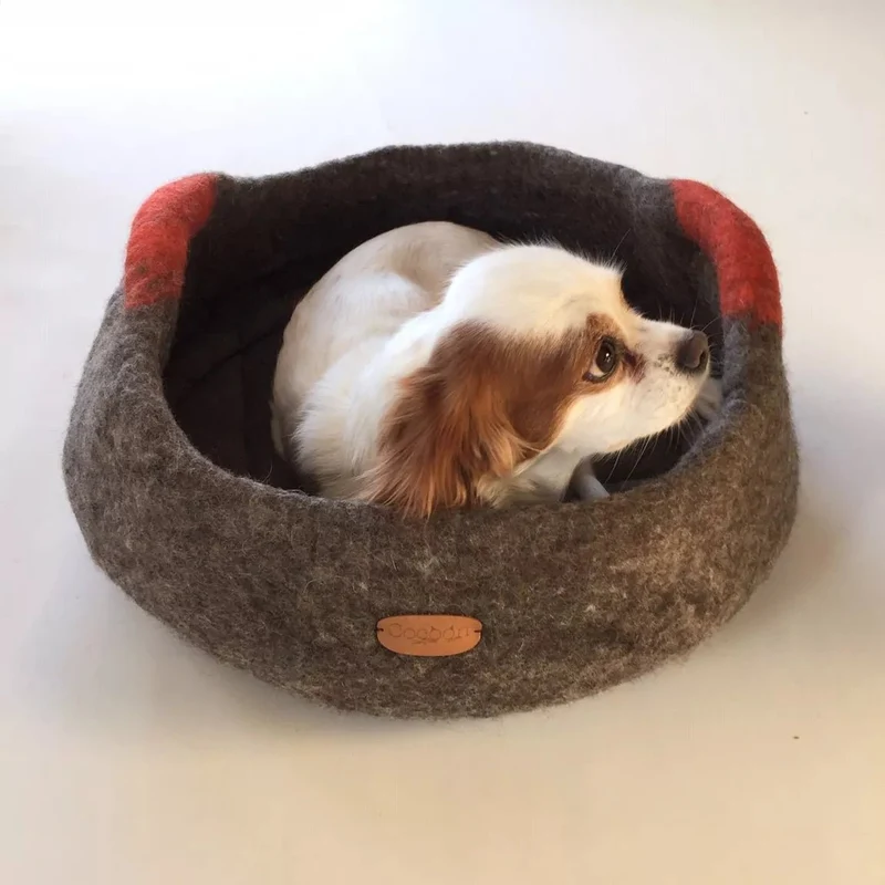 Panier feutré en laine pour chat et petit chien Cocoon Paris