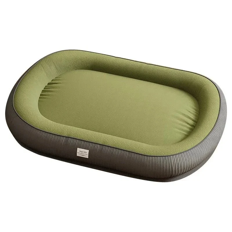 Panier xl moelleux pour chien vert