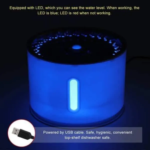 Fontaine pour chat avec LED