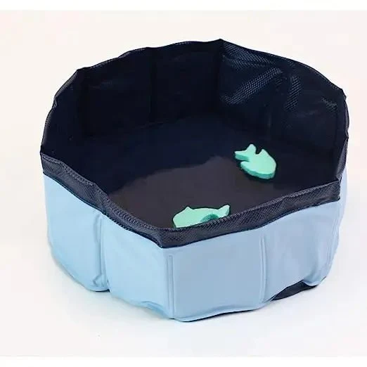 Jeu d’eau pour chat – Piscine pliable avec jouets à pêcher