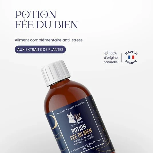 Potion Fée du Bien – Complément anti-stress naturel chien & chat