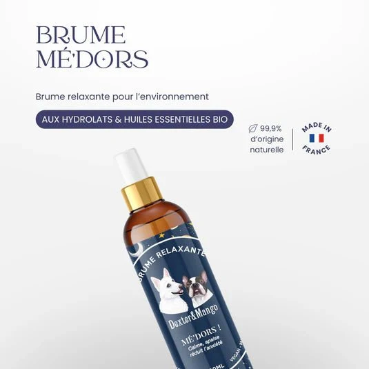 Brume relaxante pour chien – Mé’dors ! anti-stress naturel