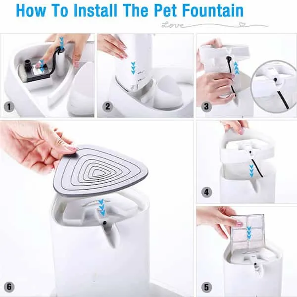 Fontaine à eau pour chat 1.8 litres